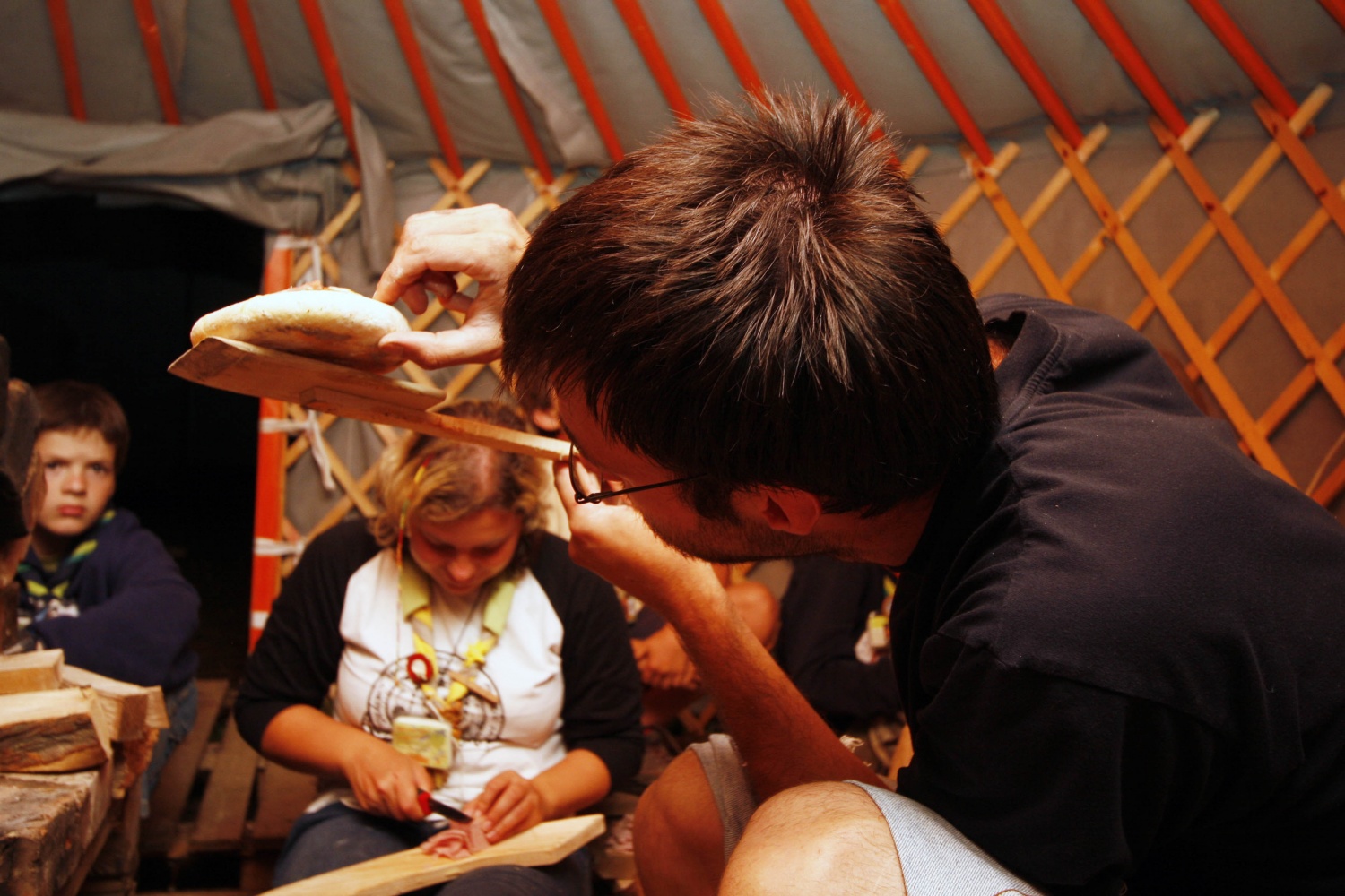 Prvi večer na skupnem delu Jamboreeja