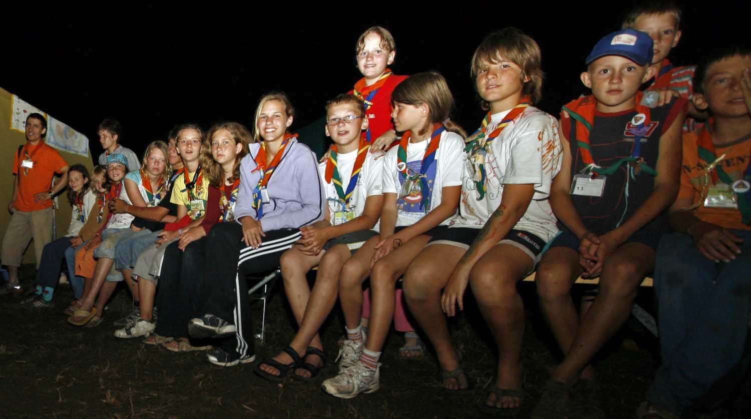 Prvi večer na skupnem delu Jamboreeja