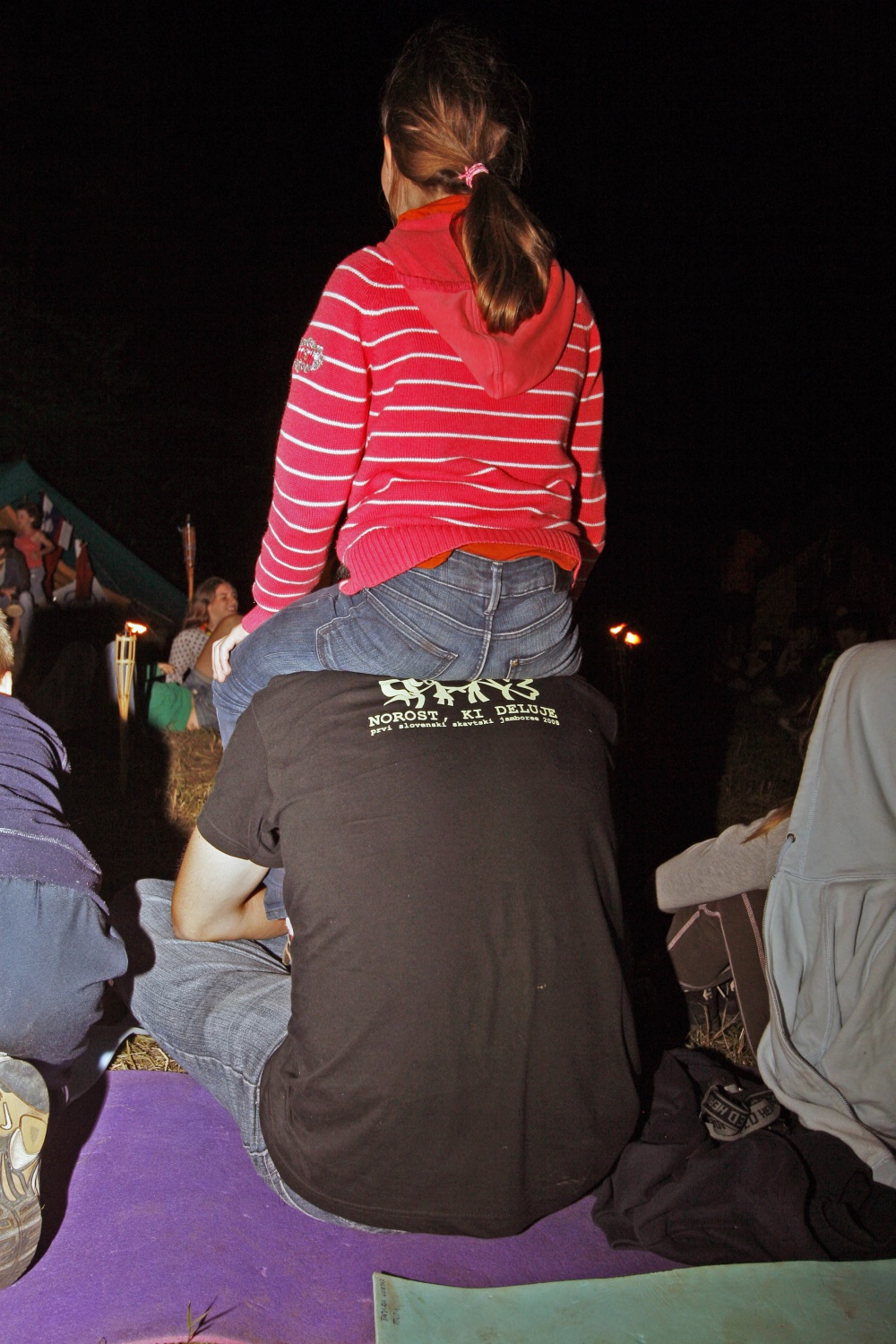 Prvi večer na skupnem delu Jamboreeja