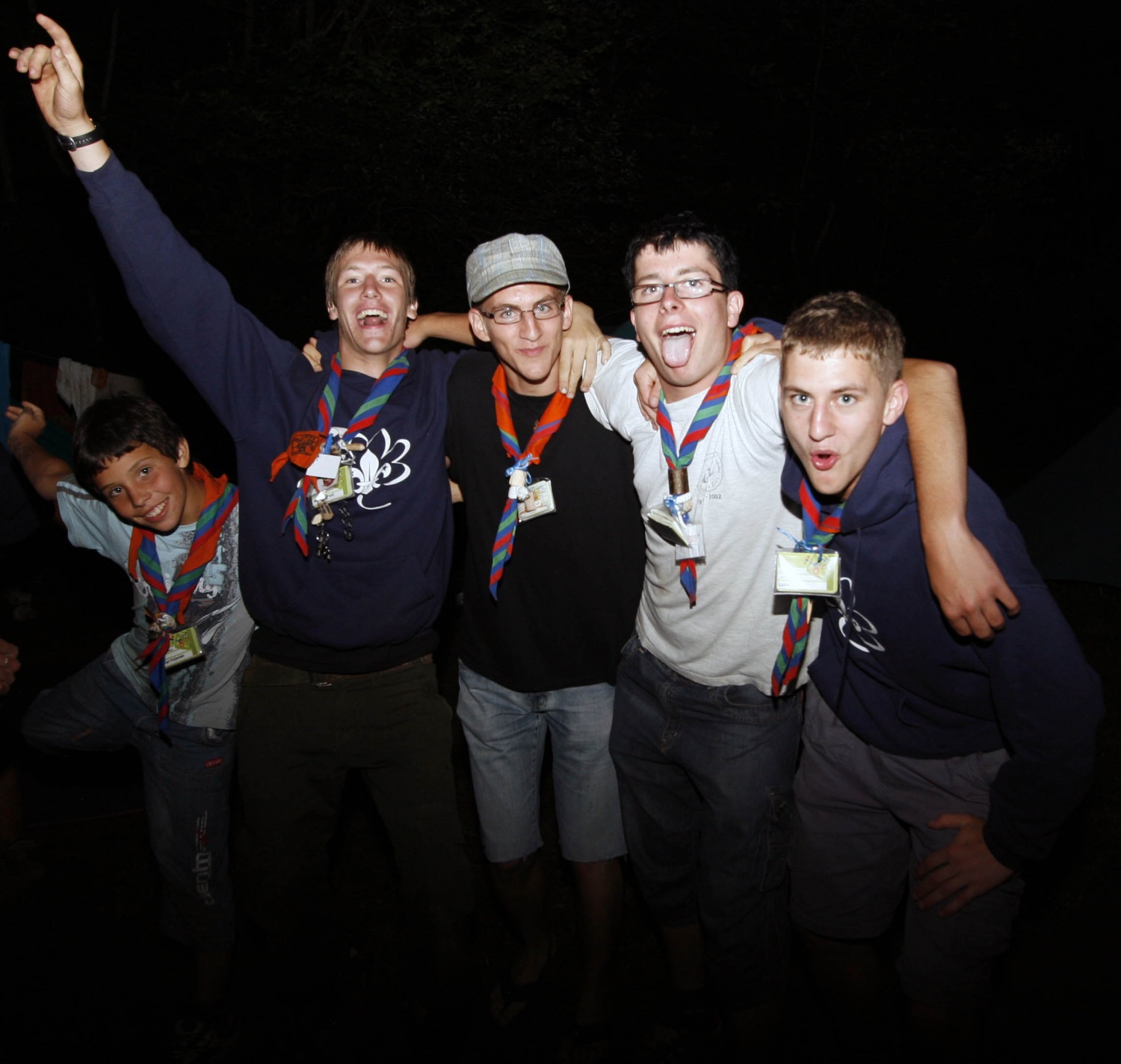 Prvi večer na skupnem delu Jamboreeja