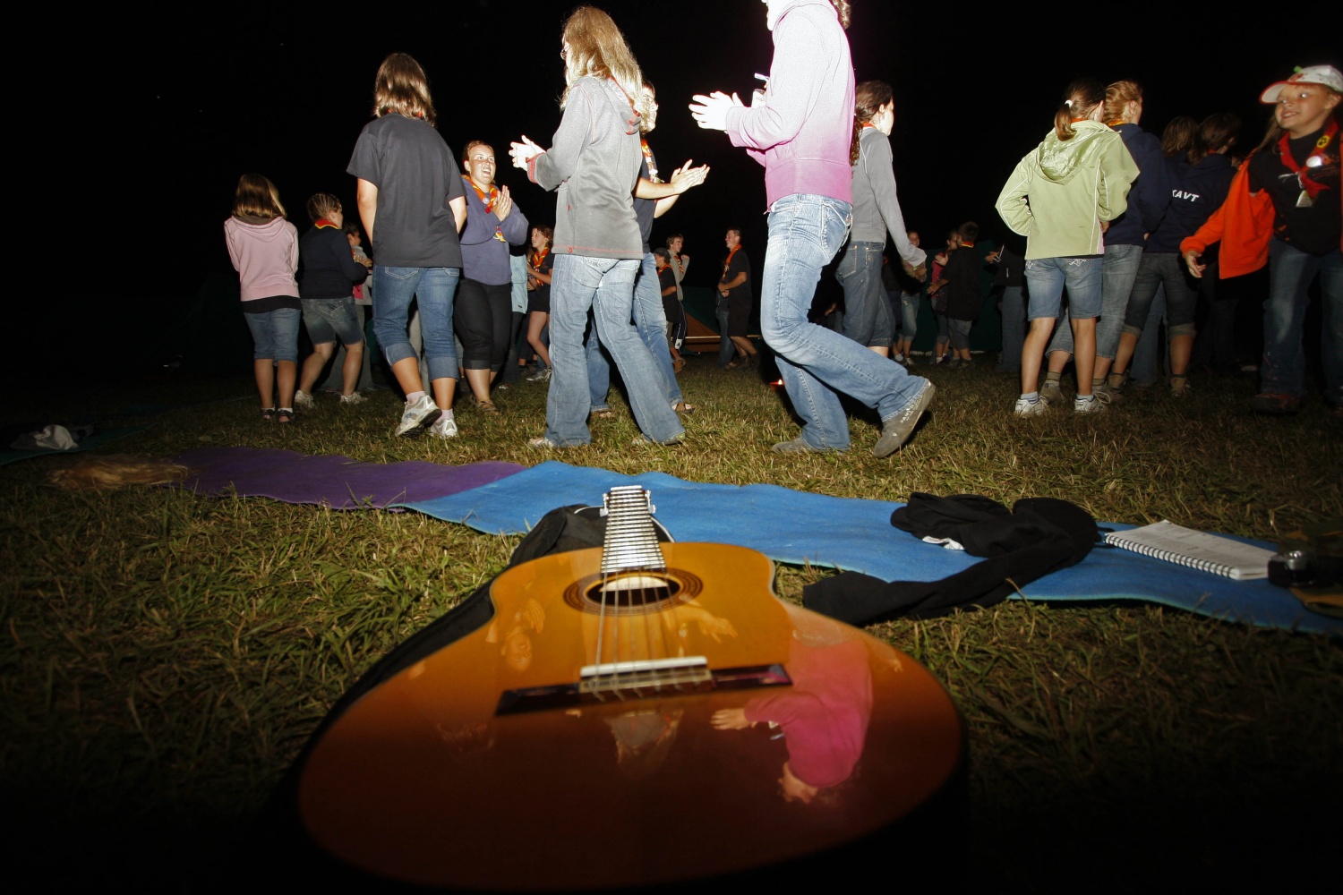 Prvi večer na skupnem delu Jamboreeja