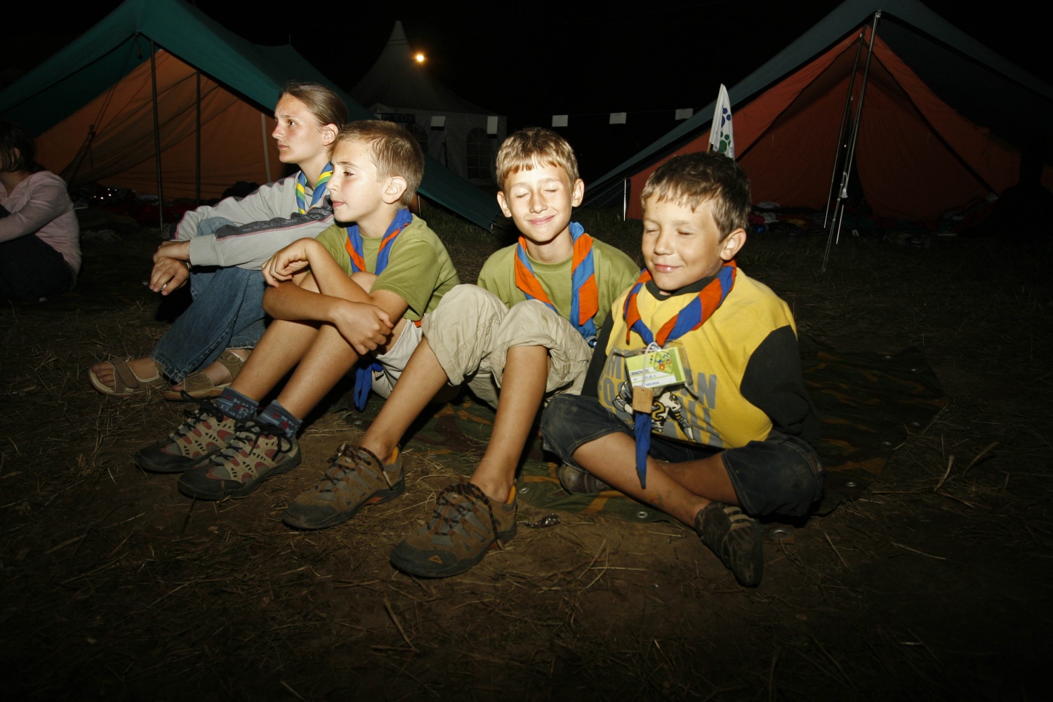 Prvi večer na skupnem delu Jamboreeja