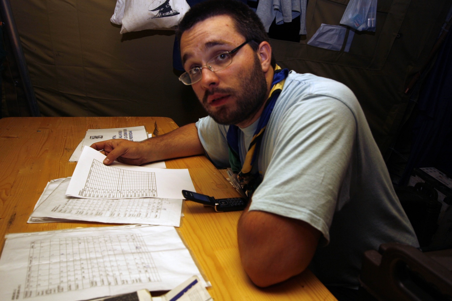 Prvi večer na skupnem delu Jamboreeja