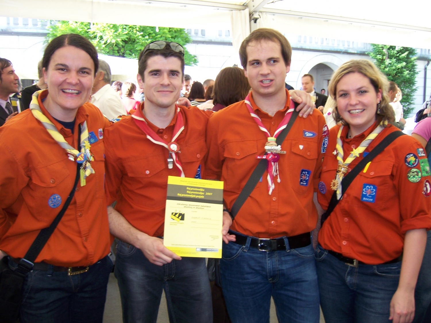 Sprejem prostovoljcev pri predsedniku države