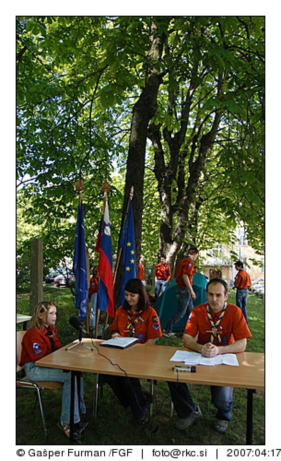 Tiskovna konferenca ob 100 obletnici skavtstva v naravi