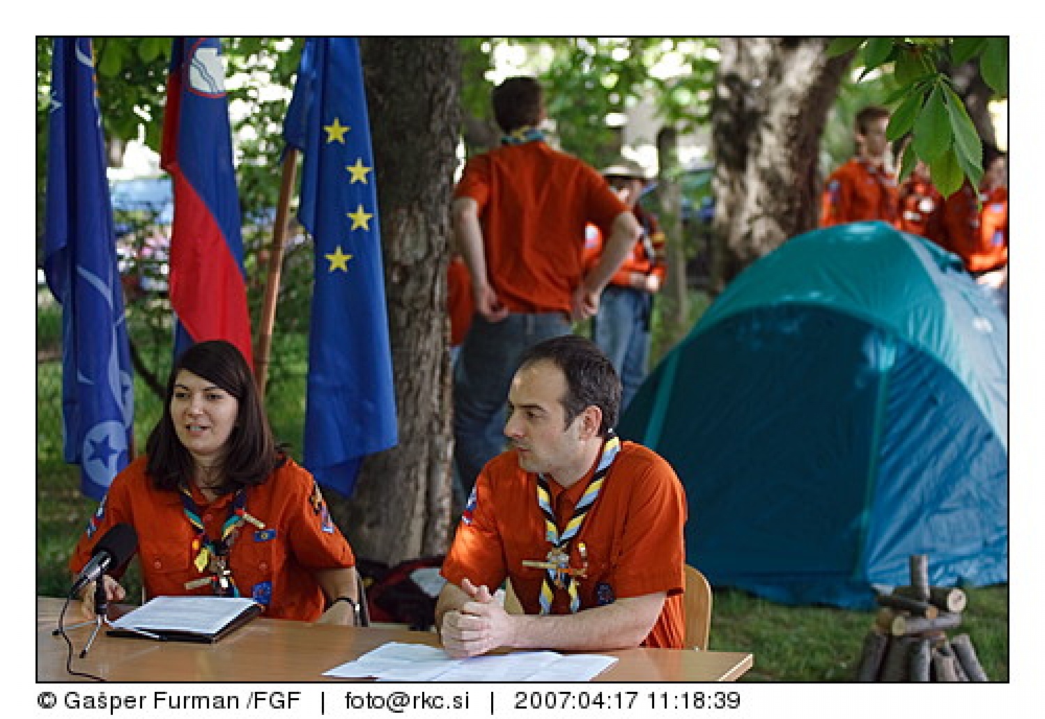 Tiskovna konferenca ob 100 obletnici skavtstva v naravi