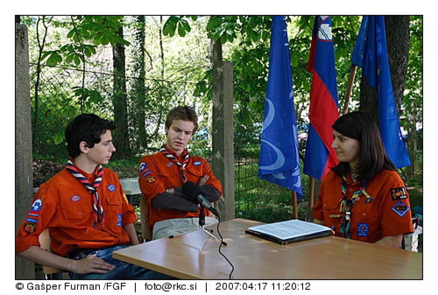 Tiskovna konferenca ob 100 obletnici skavtstva v naravi