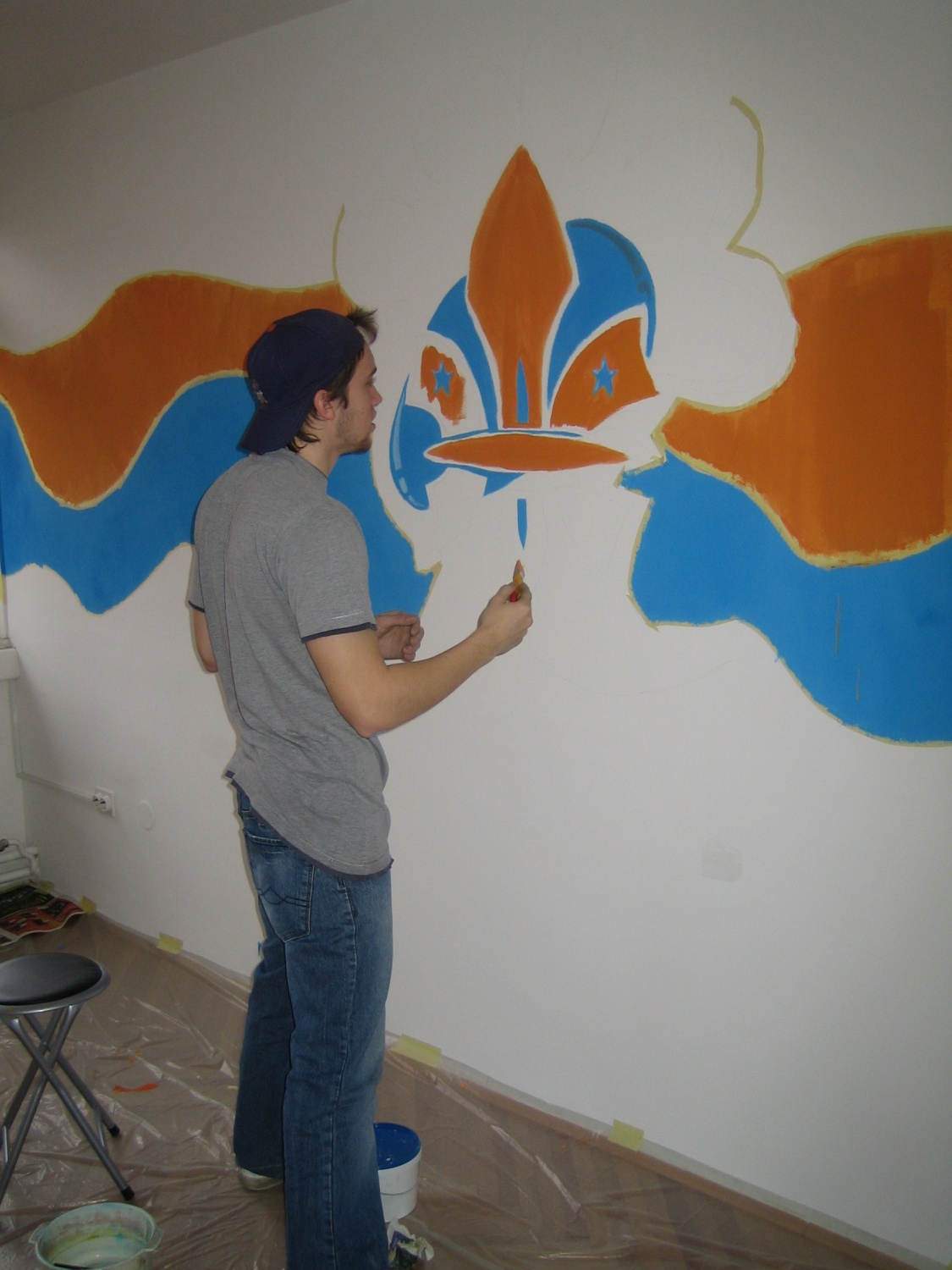 V galeriji so slike, ki prikazujejo, kako smo se lotili barvanja novih prostorov v Mariboru.