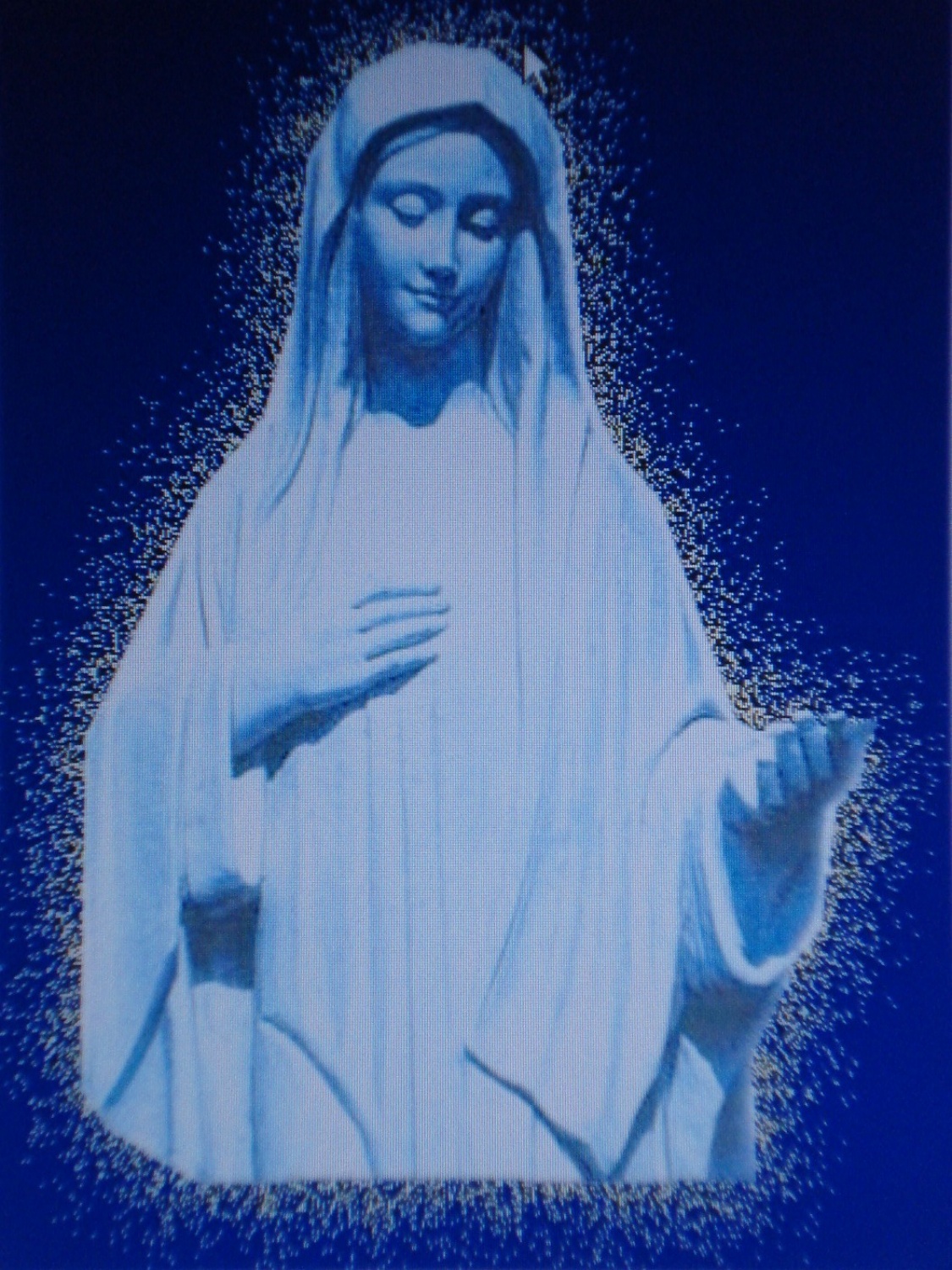 Prelepa Marija obsijana z božjo ljubeznijo