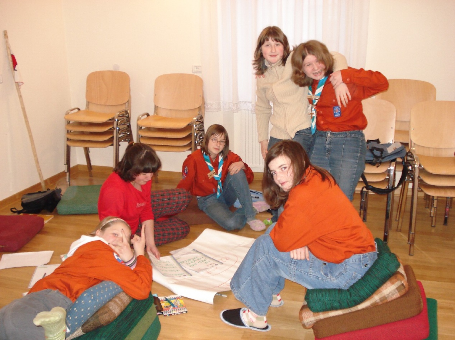 Ovce izdelujejo plakat za Pehto