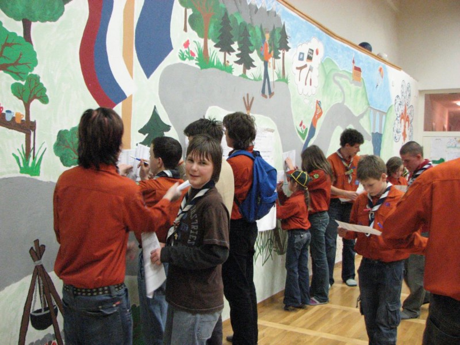 Slike iz dogodka, ko je Kamnik 1 izbiral svoje ime na finalnem glasovanju