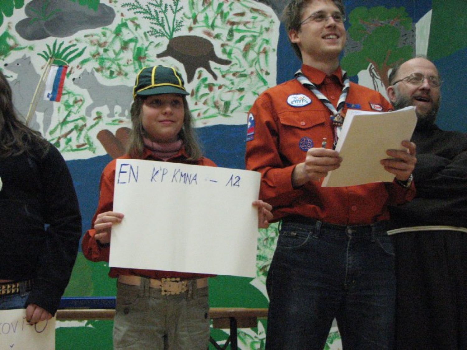 Slike iz dogodka, ko je Kamnik 1 izbiral svoje ime na finalnem glasovanju