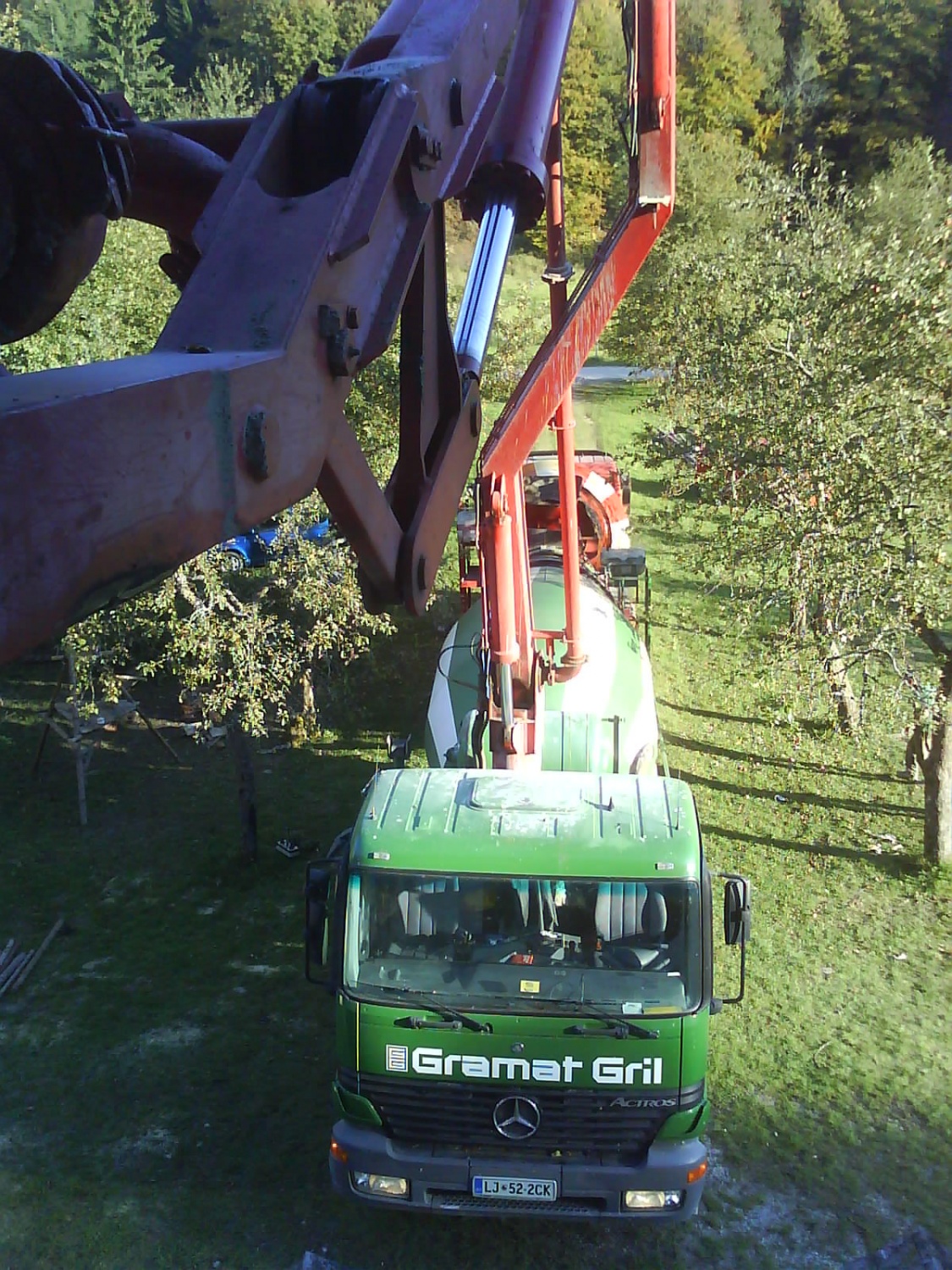 betoniranje plošč v 1. nadstropju