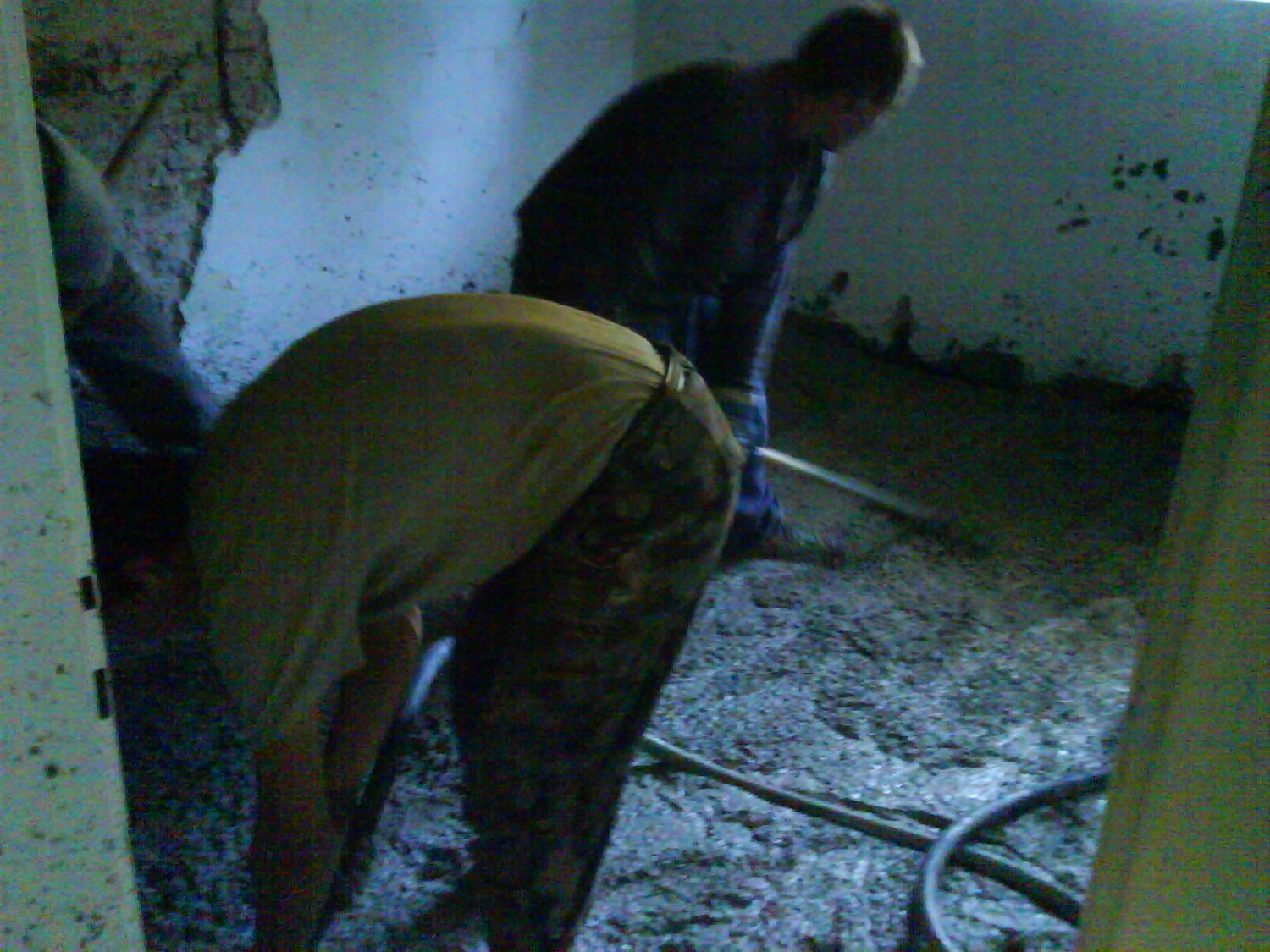 betoniranje plošč v 1. nadstropju