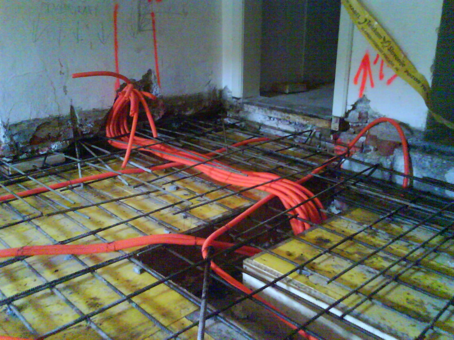 betoniranje plošč v 1. nadstropju