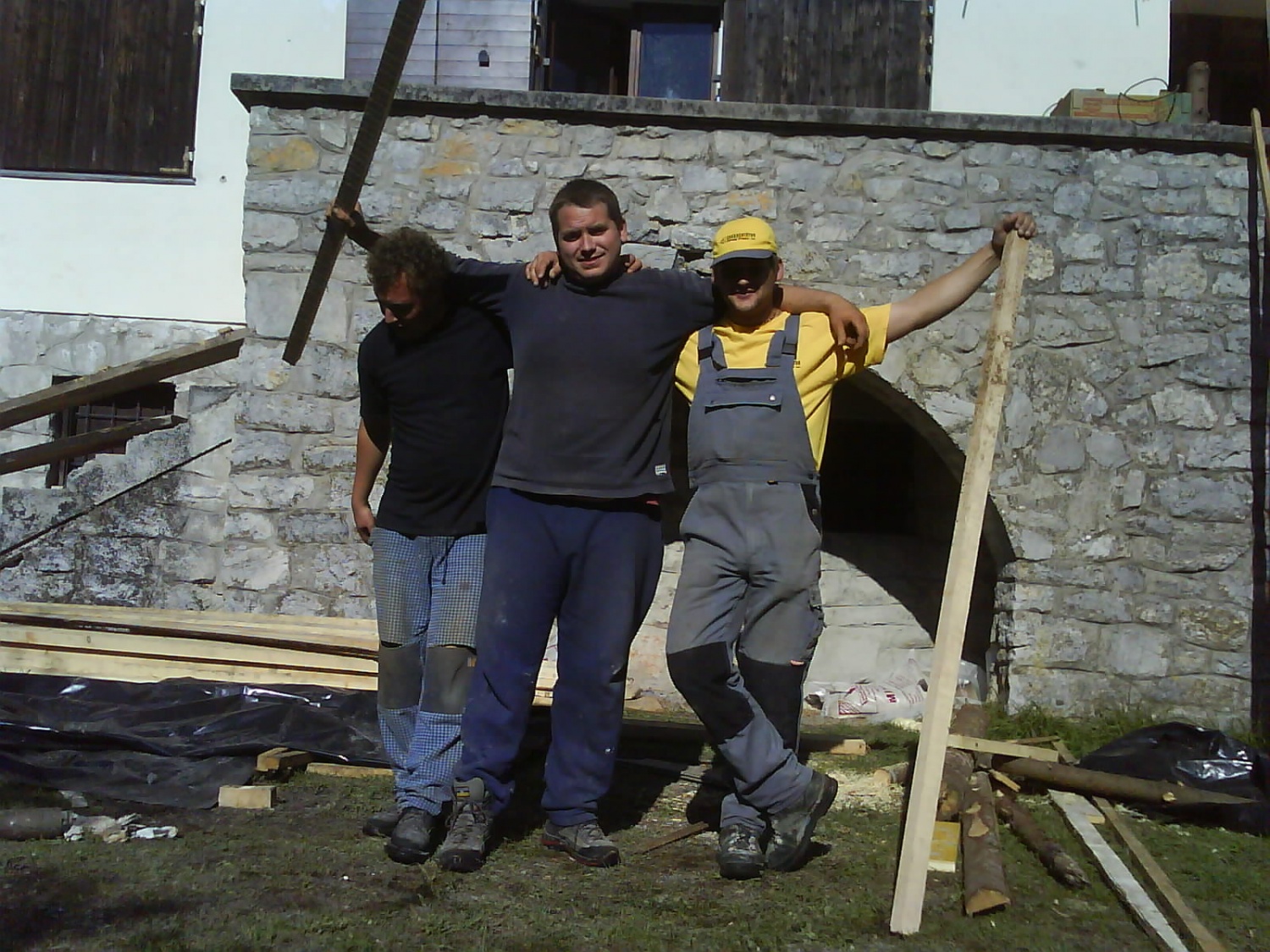 betoniranje plošč v 1. nadstropju