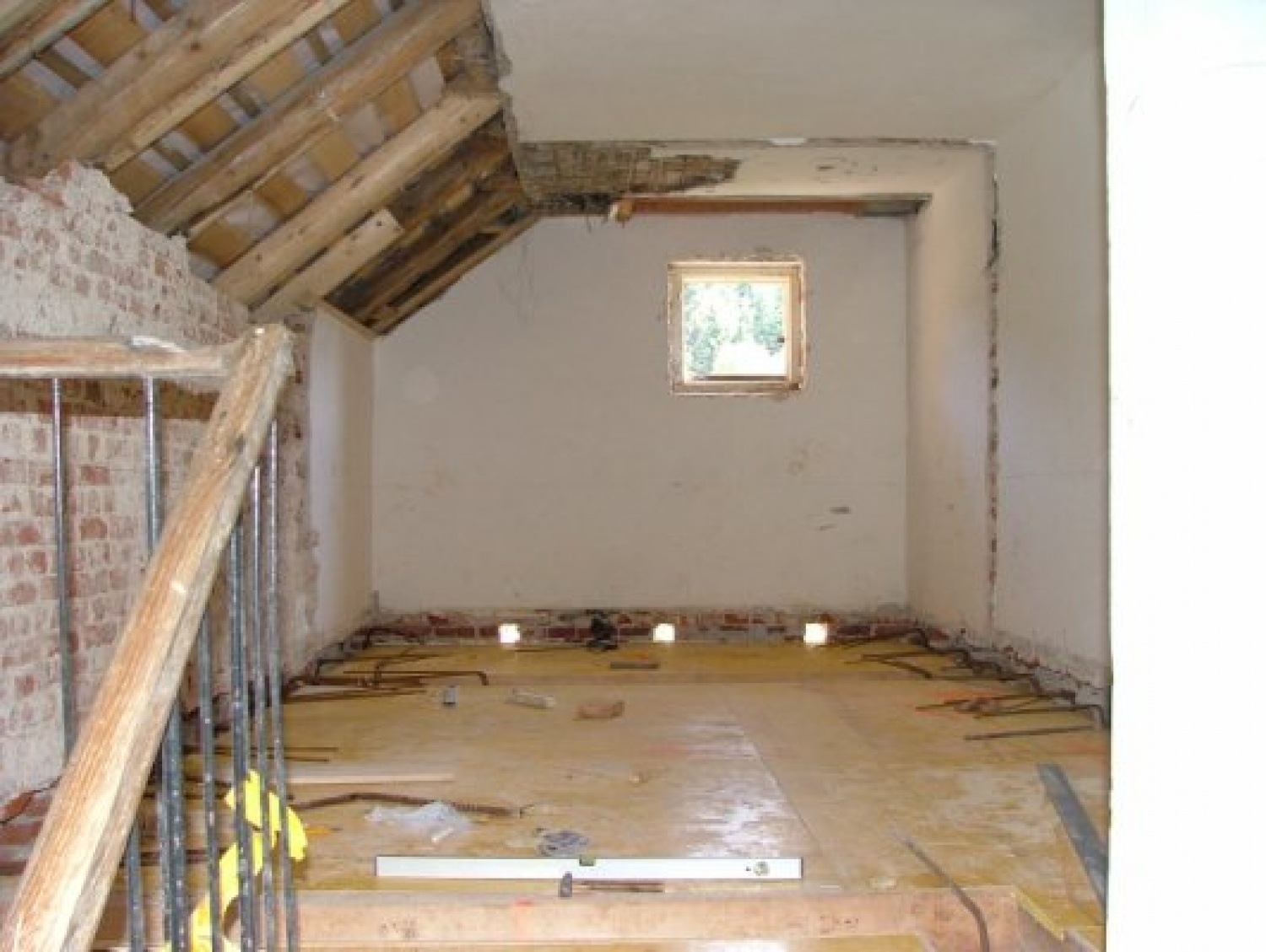 betoniranje plošč v 1. nadstropju