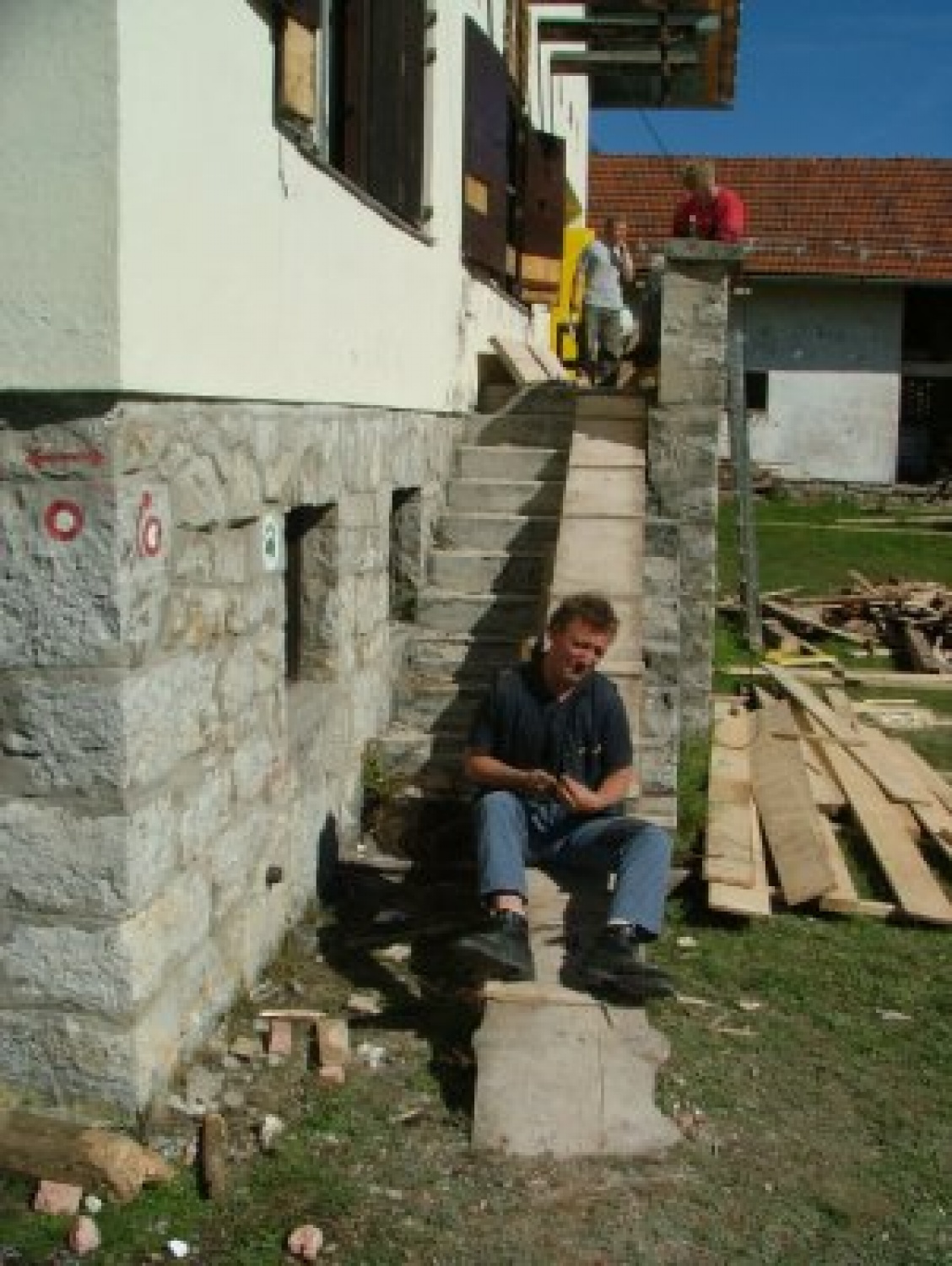 betoniranje plošč v 1. nadstropju