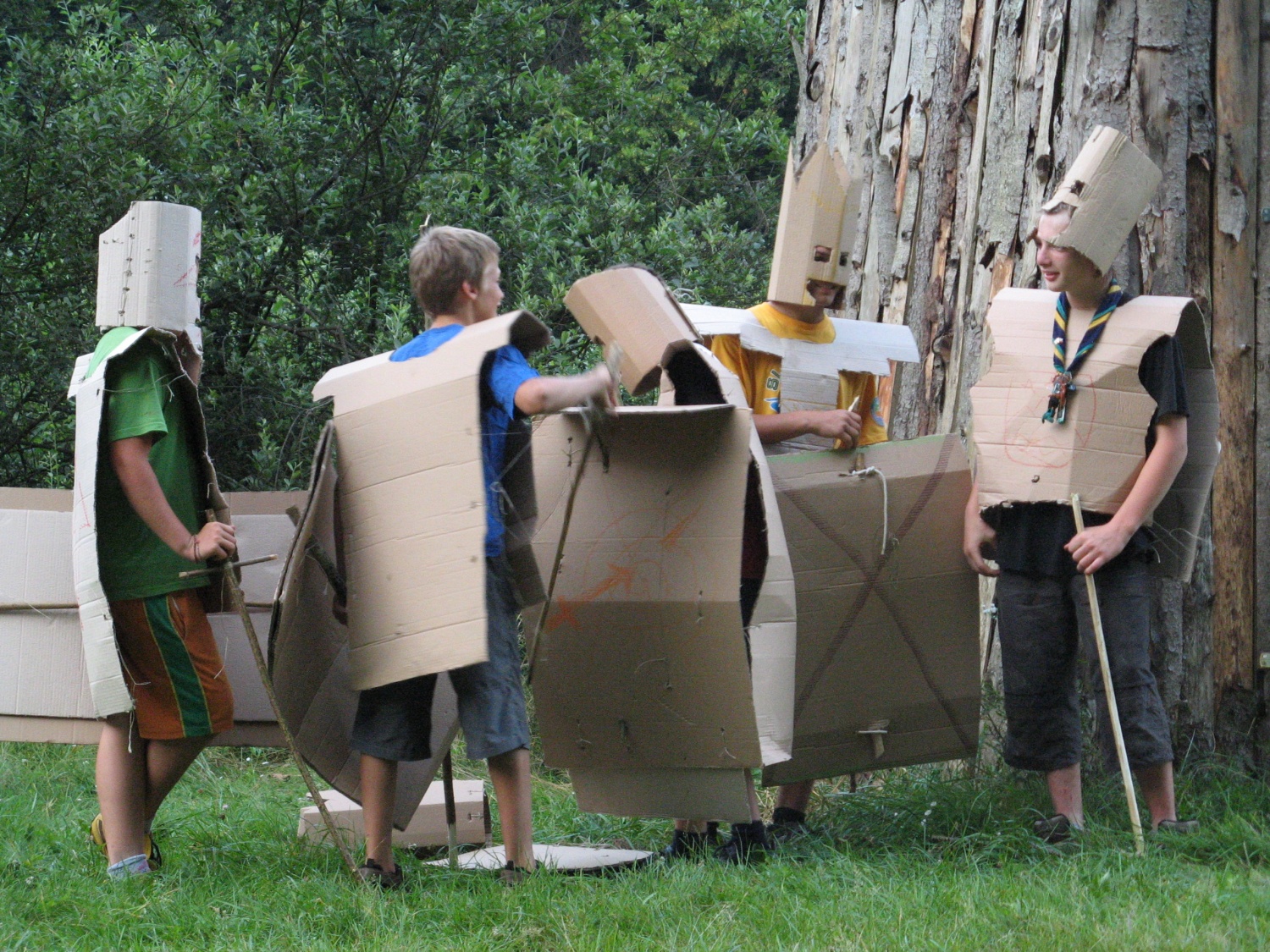 vitezi po viteškem turnirju