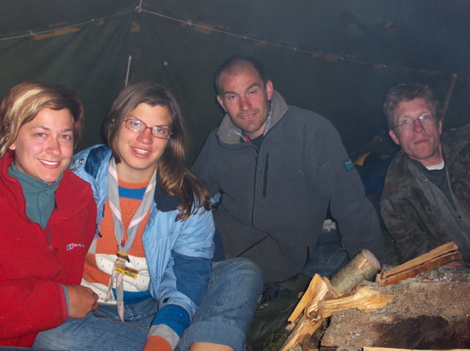 Po napornem dnevu pred spanjem.