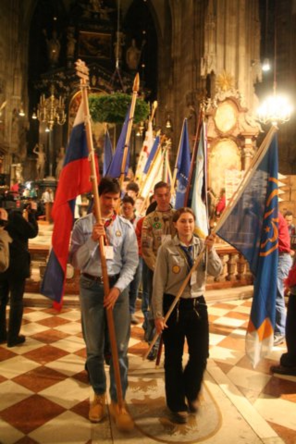 Fotografije z Dunaja in sprejema LMB v Ljubljani