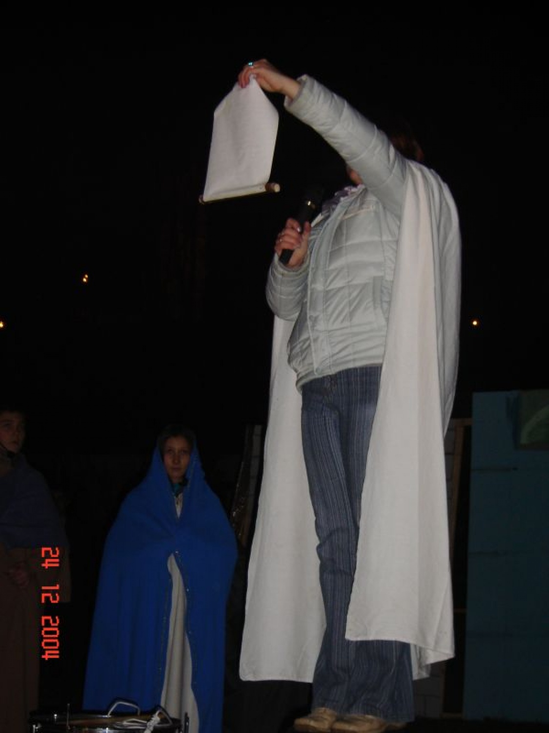 cesarjev odposlanec razglaša novico o popisu prebivalstva