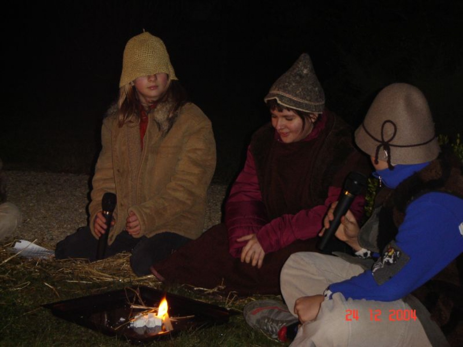 pastirji pri večernem pogovoru