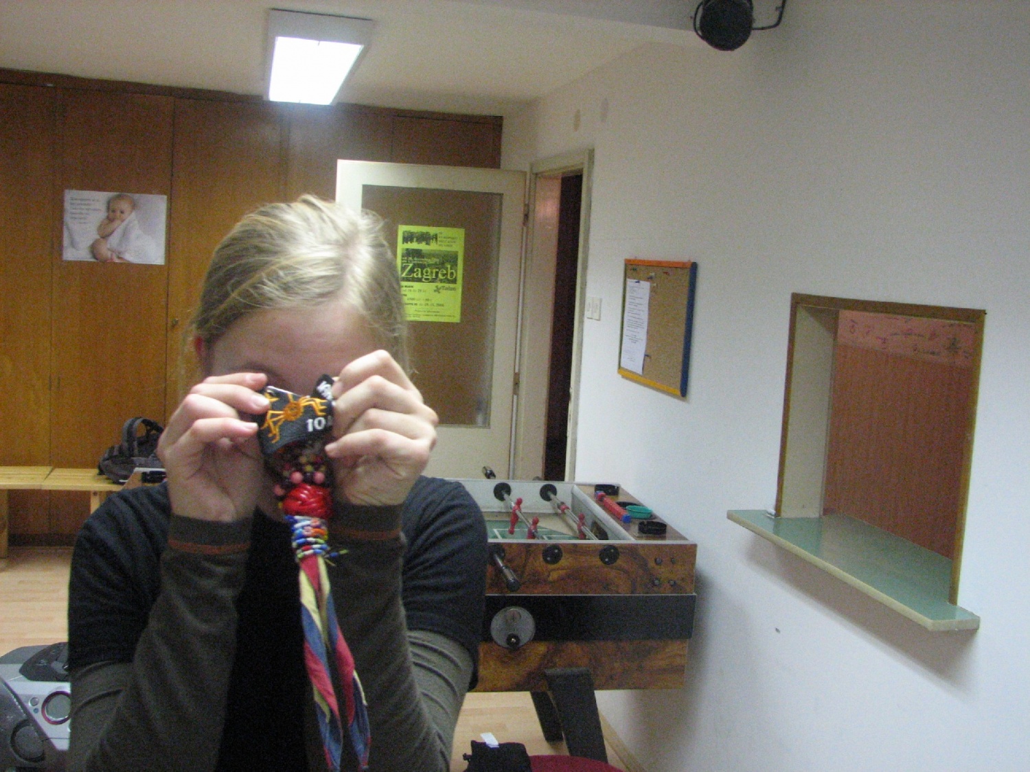 Urška se pa ne mara slikat.