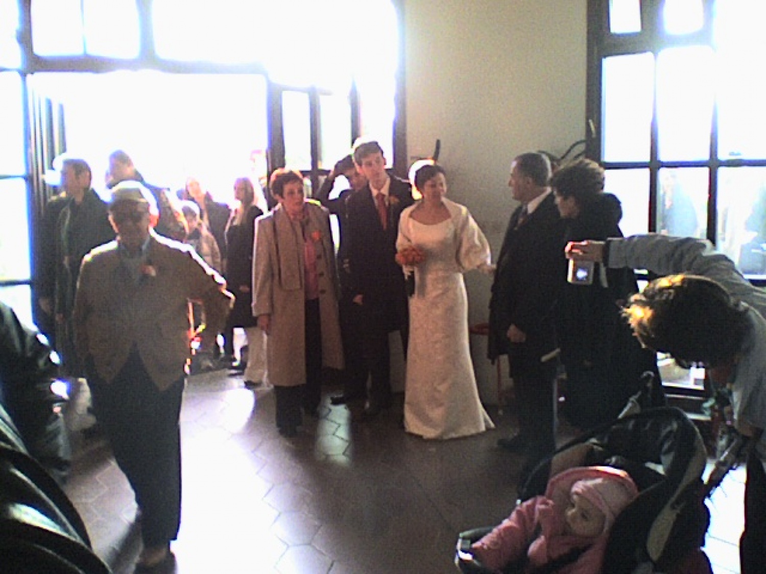 Najprej je zaročenca sprejel msg. Gašper Rudolf