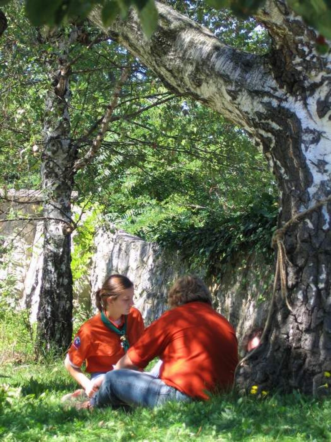 Utrinki iz začetka taborne šole.