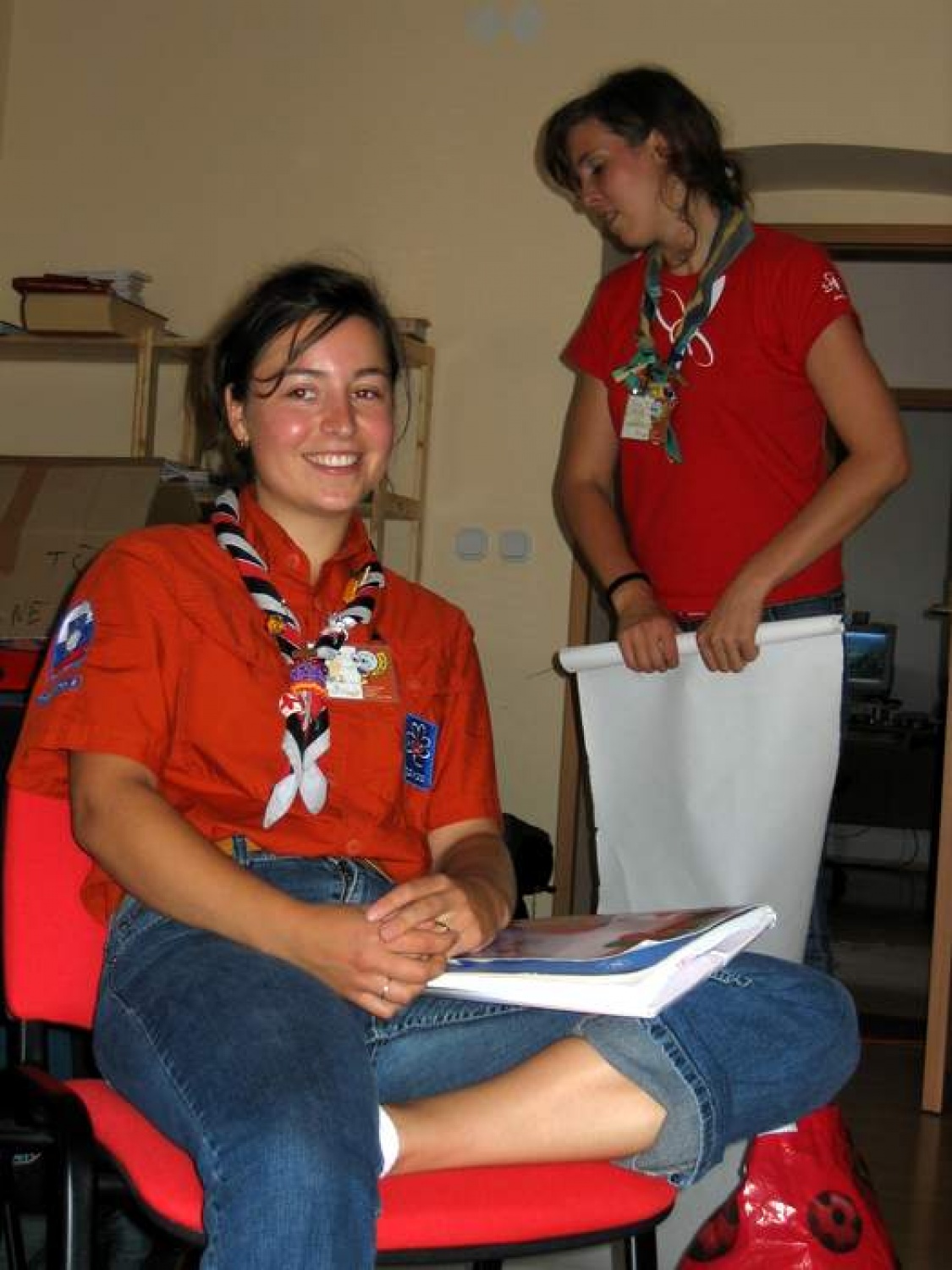 Utrinki iz začetka taborne šole.