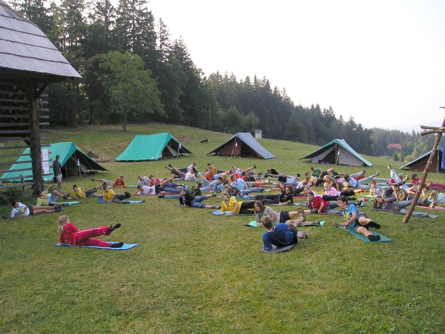 Urška je otroke "matrala" ob aerobiki