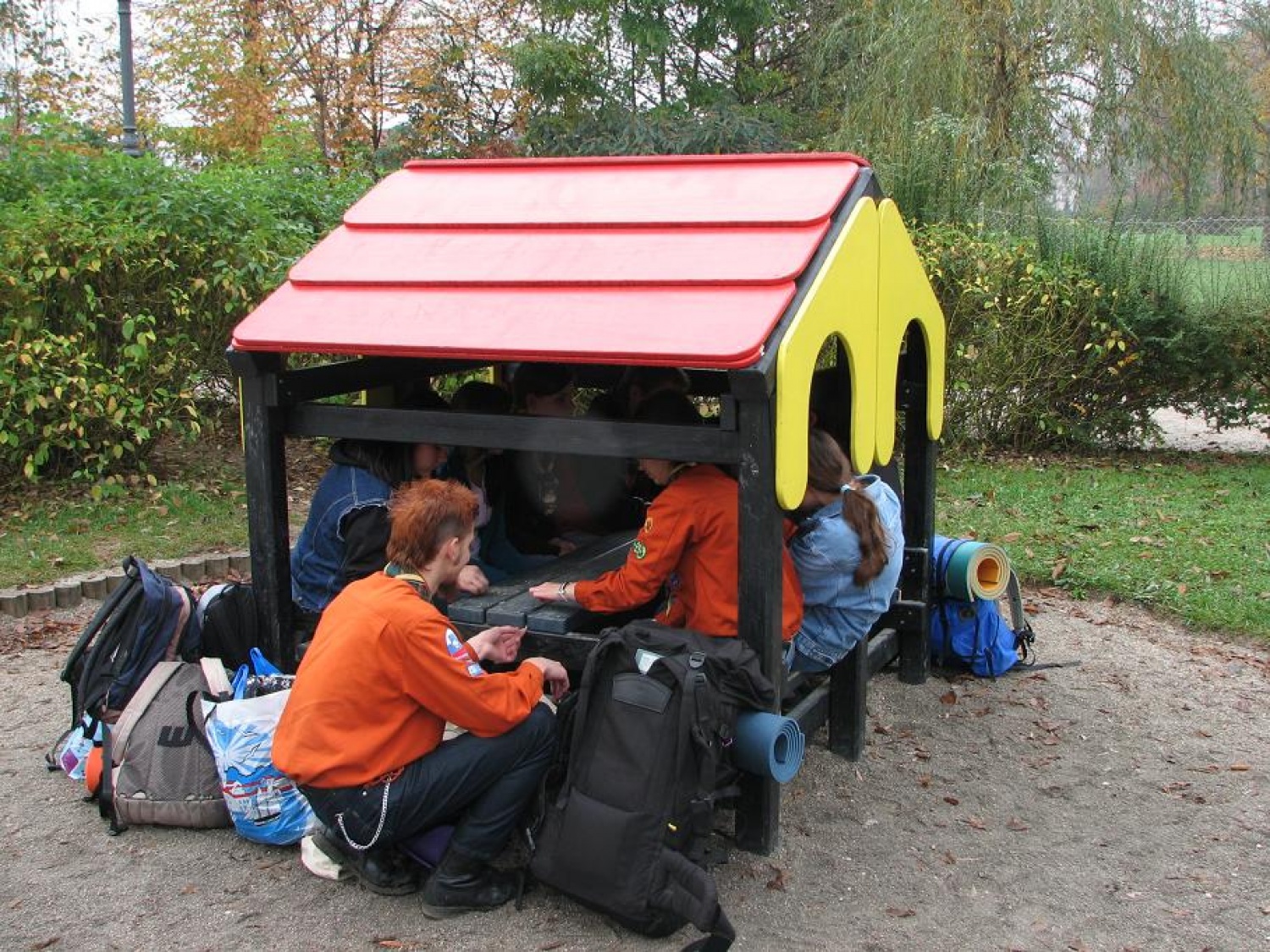 Izhod vodnikov čete Škotskih koliščarjev