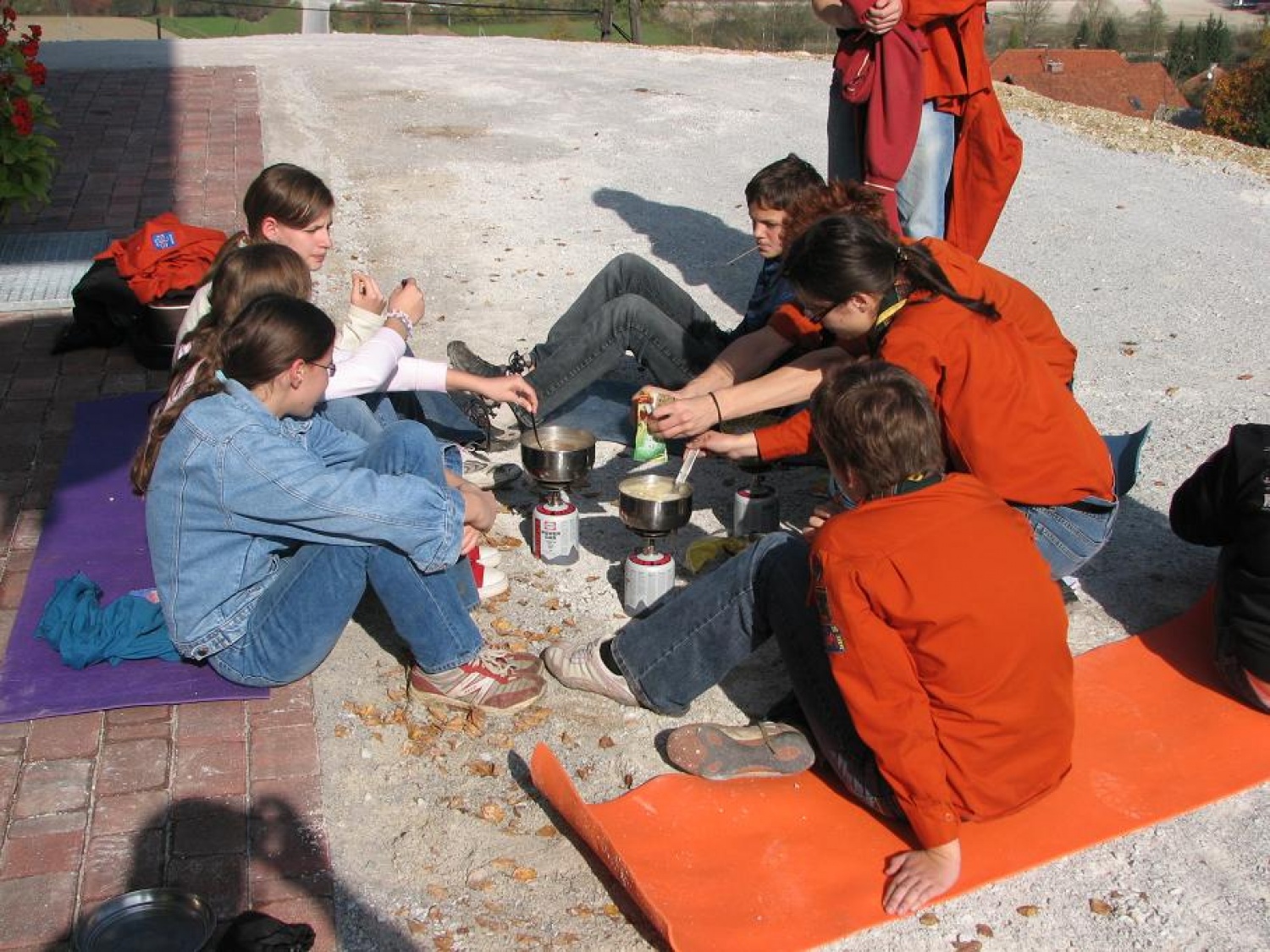 Izhod vodnikov čete Škotskih koliščarjev