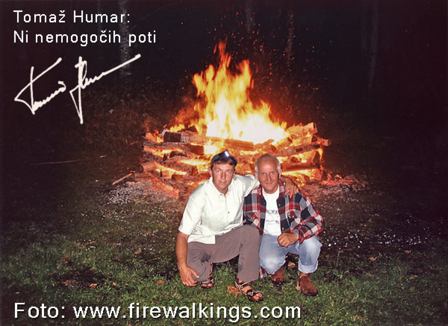 Kristus je hodil po vodi.
Danes hodijo po ognju.