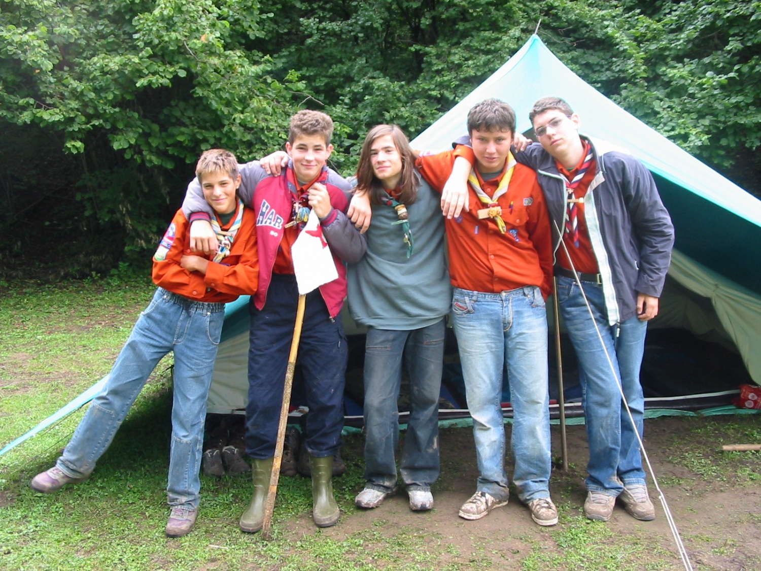 Sokoli (Rado, prvi iz desne)