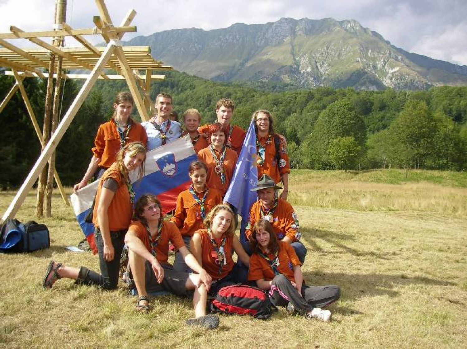 potepanje novomeškega klana na jamboreeju 2006 skupaj z zamejskimi popotniki