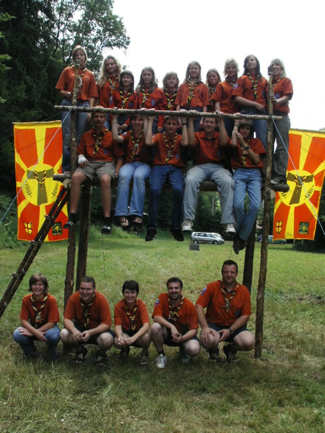 Četa Svetega grala smo trenutno na taboru v Šentjurju pri Celju. Preselili smo se več stoletij nazaj na območje Egipta in se vživeli v vlogo Izraelcev.