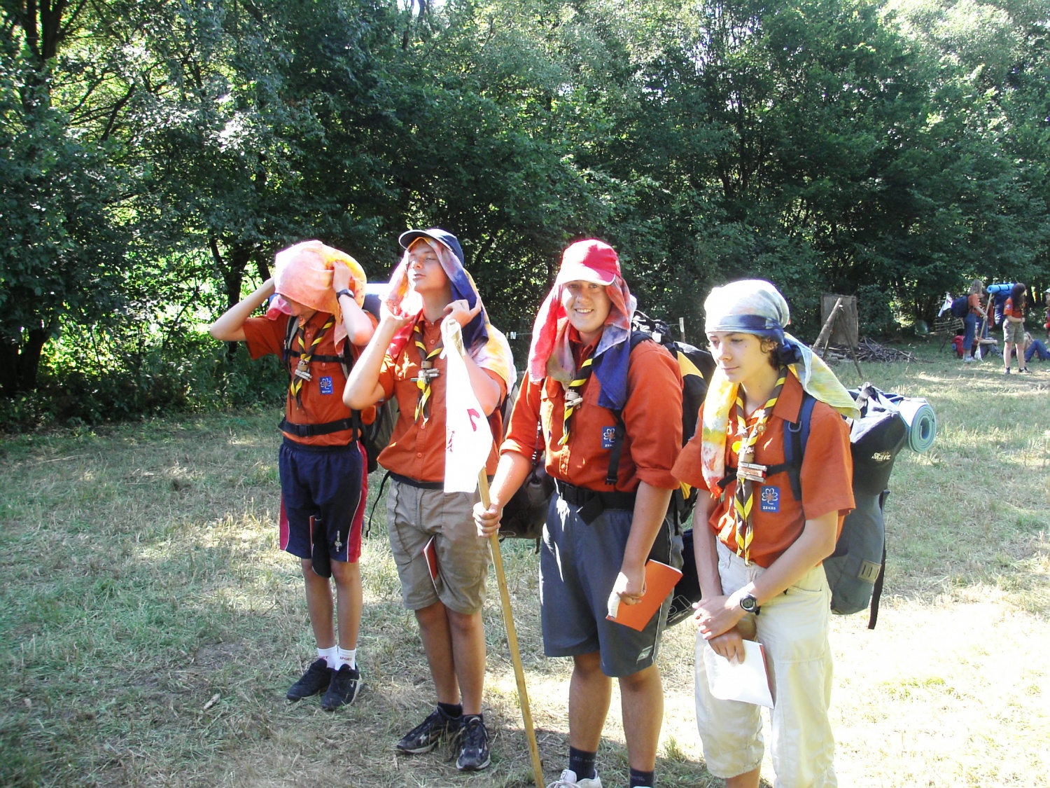 Četa Svetega grala smo trenutno na taboru v Šentjurju pri Celju. Preselili smo se več stoletij nazaj na območje Egipta in se vživeli v vlogo Izraelcev.