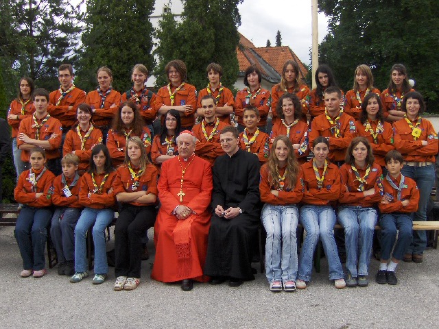 homški sončki na Rodici pri kardinalu