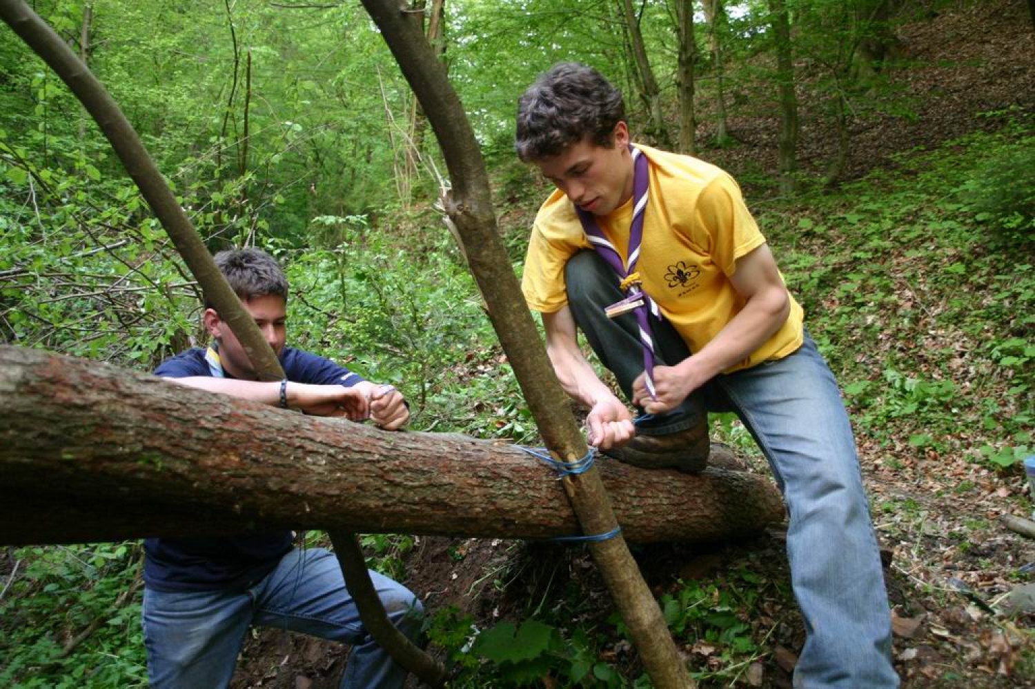 Fotografije z vikenda preživetja v naravi.