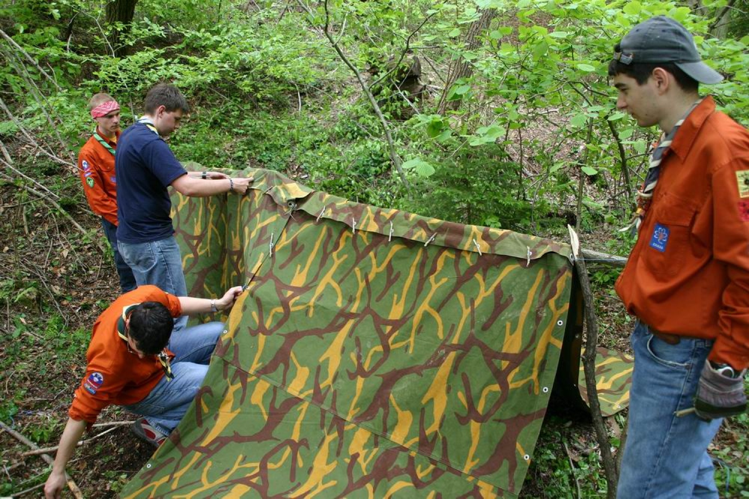 Fotografije z vikenda preživetja v naravi.