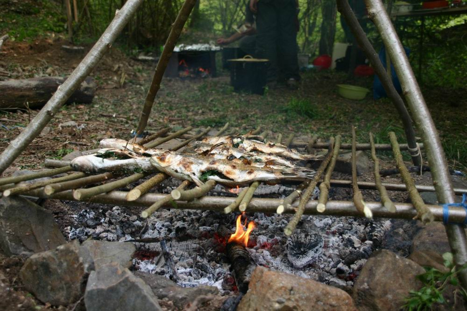 Fotografije z vikenda preživetja v naravi.