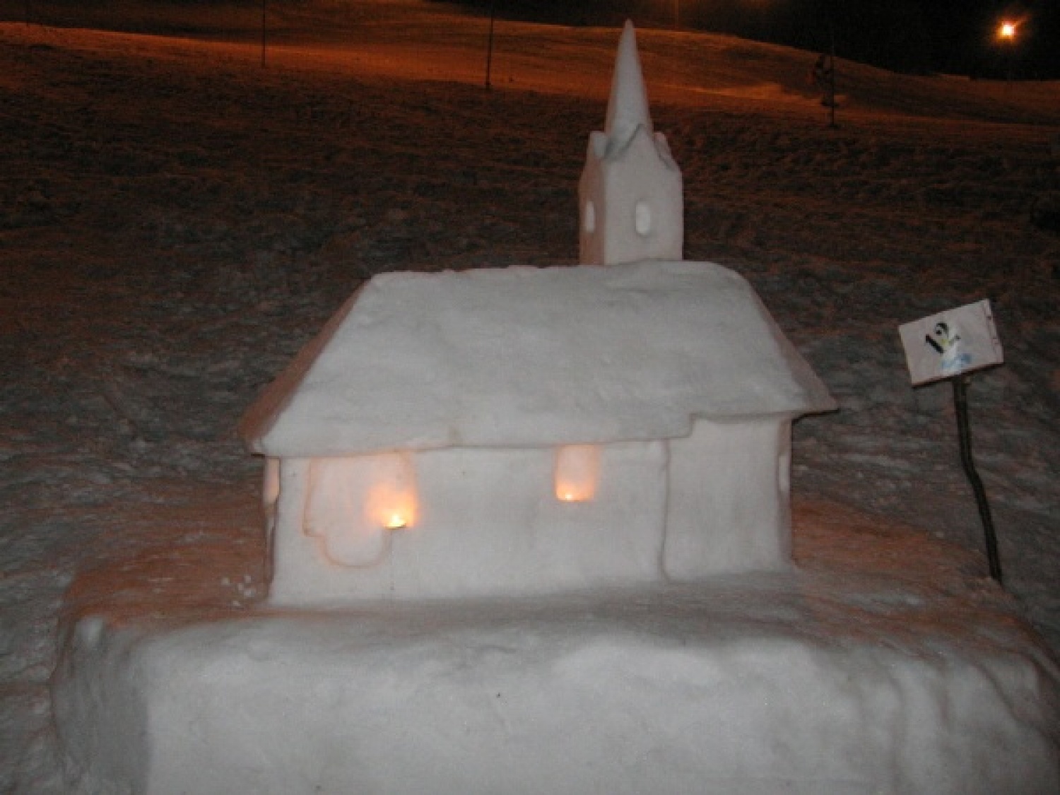 Na slikah lahko vidite trenutke iz skavtske maše. Udeležili so se jo lahko (za skavte je bila obvezna ;-)) tudi starši, dedki, babice in razni hišni ljubljenčki, če le niso bili preveč zmrzljivi. Slikane so tudi naše korenine - s snega. Kar naglejte se jih; Če ne verjamete, da so jih naredili skavti, lahko pokukate še na stran http://celje1.skavt.net ,kjer imamo vse črno na belem. Na koncu pa so nas obiskali čisto pravi Grajski bruhalci ognja.