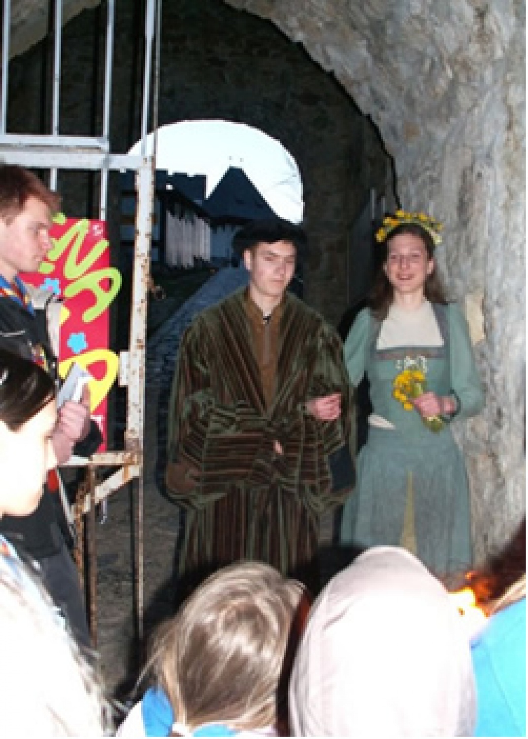 Obljube so potekale ob prisotnosti grajske gospe in grajskega gospoda.