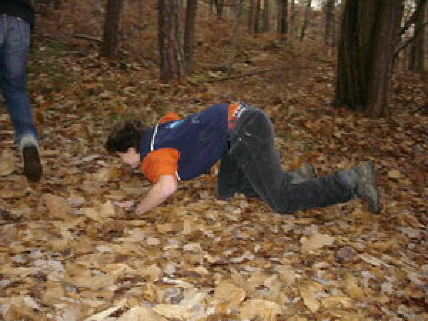 Z vohom so iskali cimetno pot do naslednje točke.