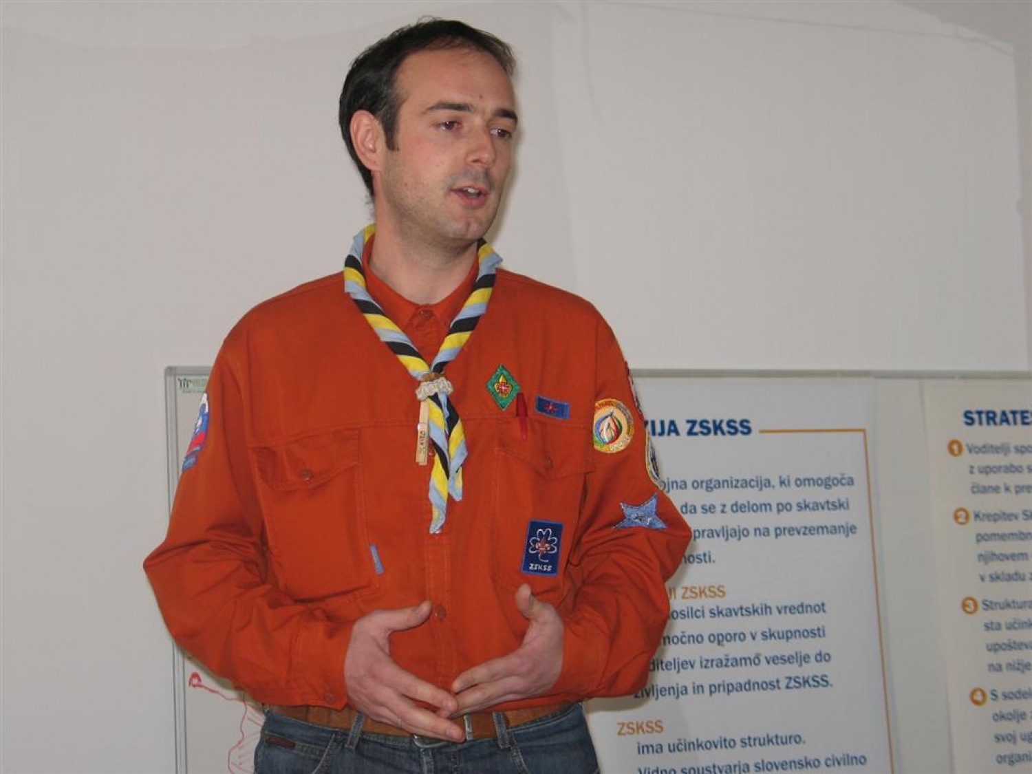 Razglasitev rezultatov nam je dala novega načelnika, Slavka Lenarta.