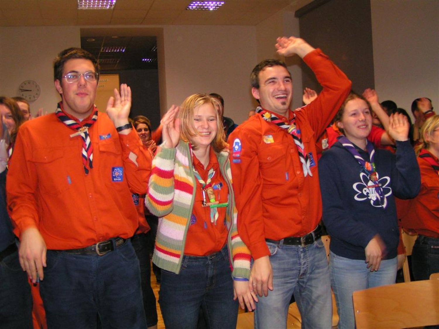 ... ki smo ga z veseljem ponavljali tudi nekoliko večji skavti.