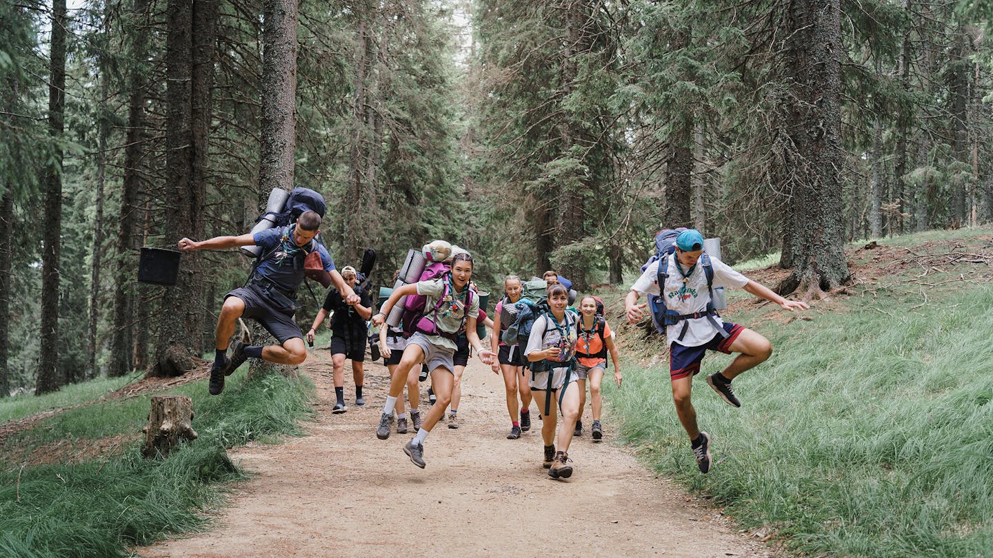 Explorers in the woods