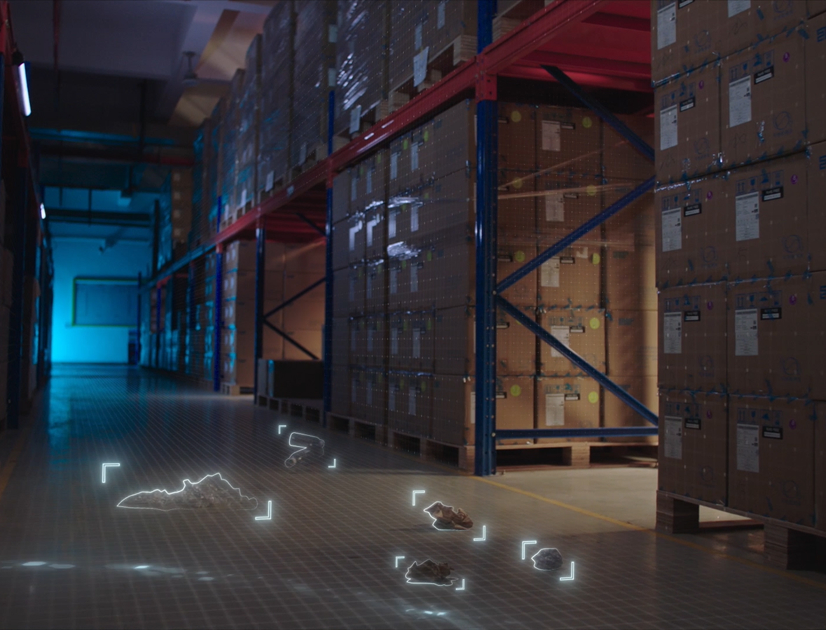 Pulizia guidata da ispezione visiva IA